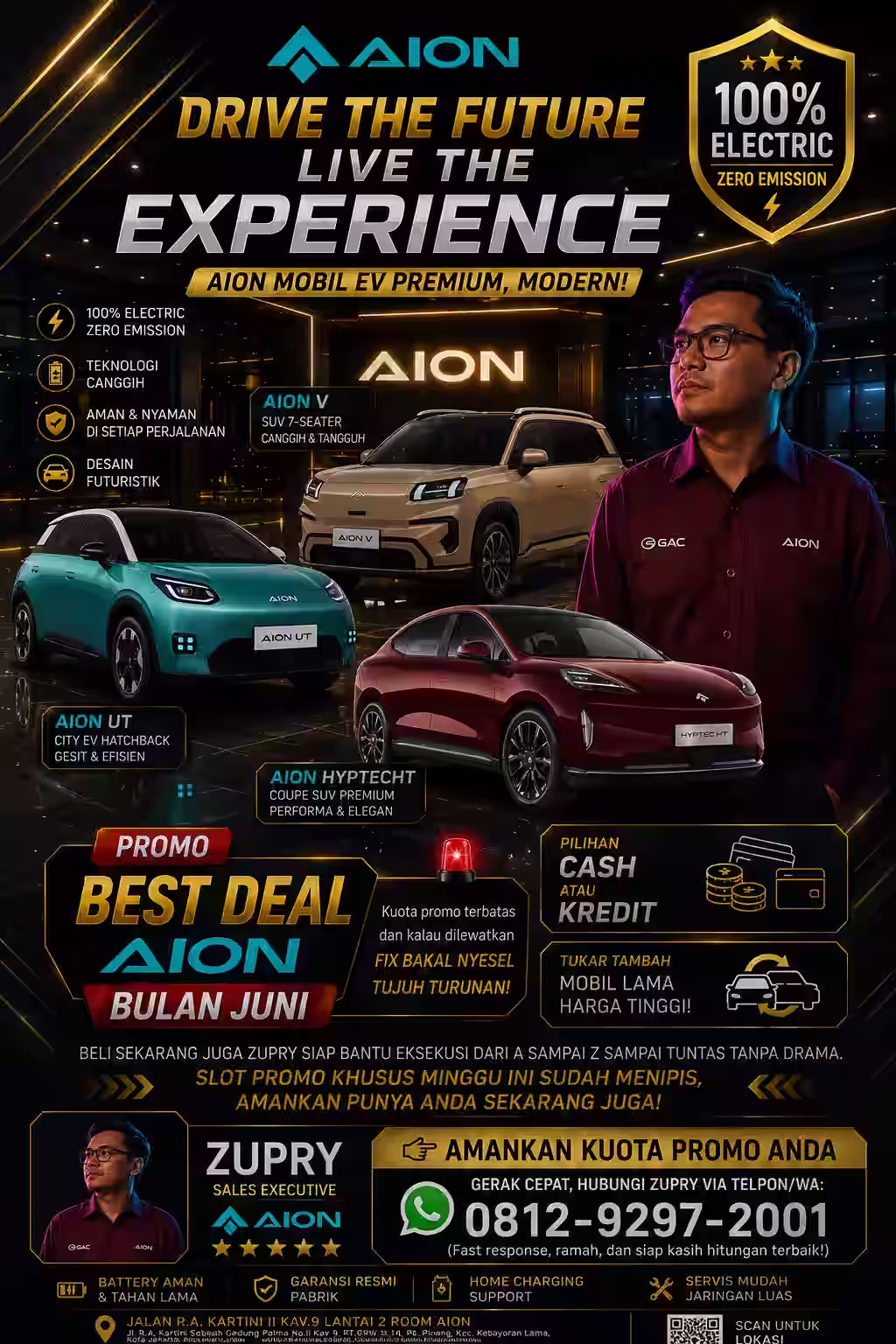 Daftar Harga Mobil Aion April 2026 Jabodetabek